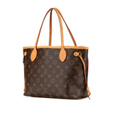 ルイ ヴィトン モノグラム ネヴァーフルPM ハンドバッグ トートバッグ M41245 ブラウン PVC レザー レディース LOUIS VUITTON 【中古】